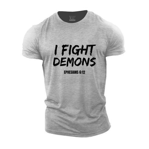 Men's I Fight Demons Cotton T-Shirt